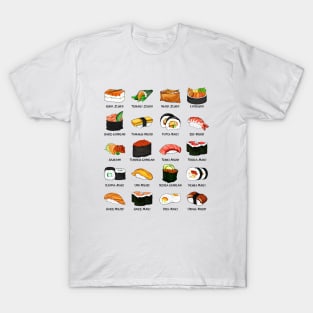 Various sushi preparations - Sushi varieties T-Shirt